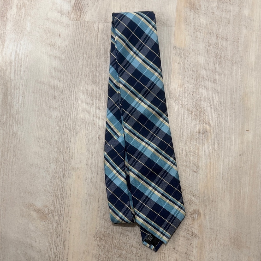 Stafford Blue Plaid Tie